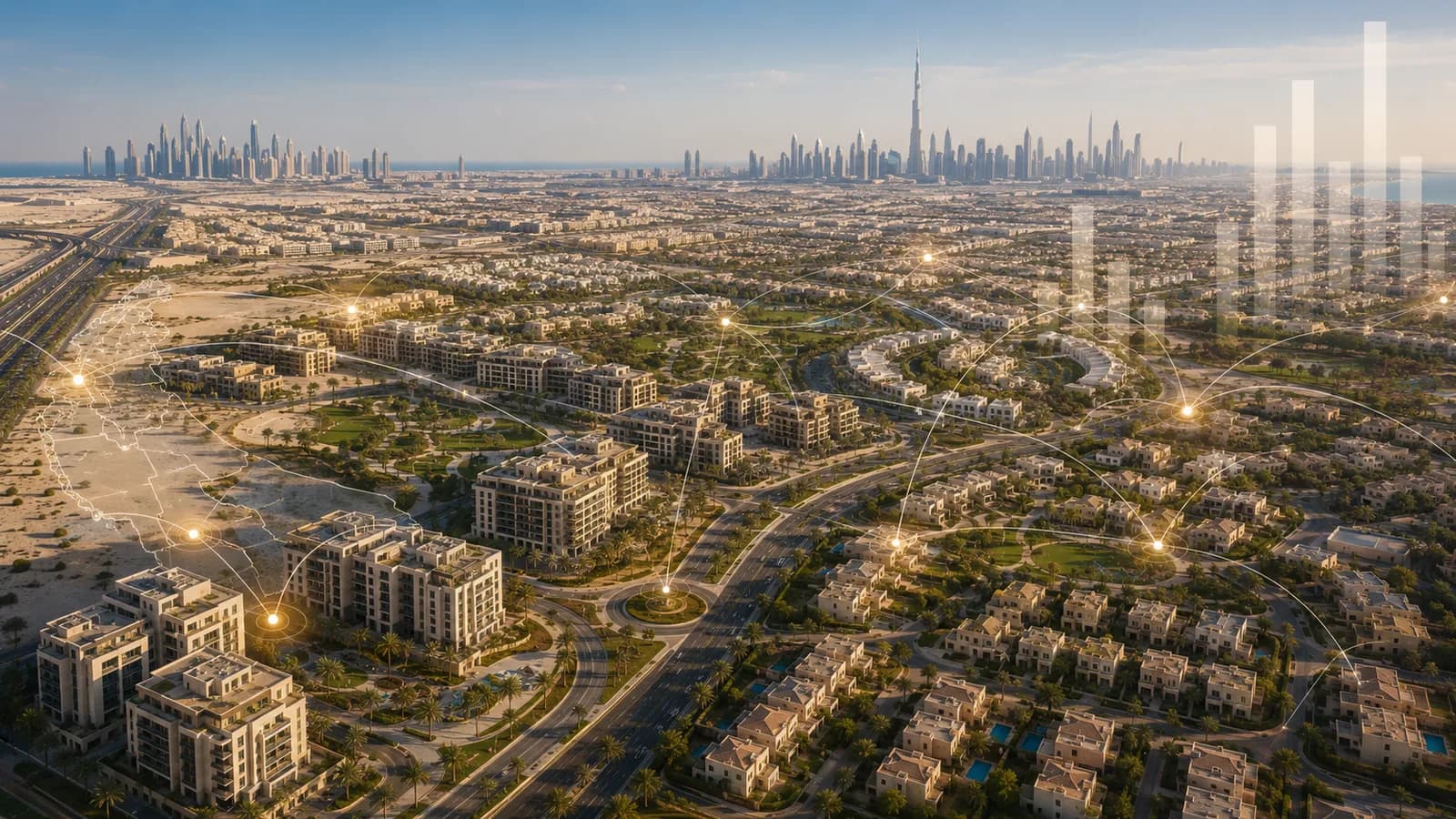 Dubai’s unit and villa activity stayed concentrated in a narrow set of areas in H1 2026
